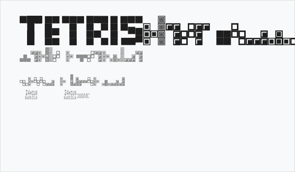 Tetris Blocks Business Card