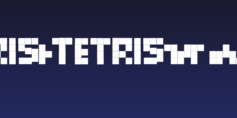 Tetris Blocks Social Header