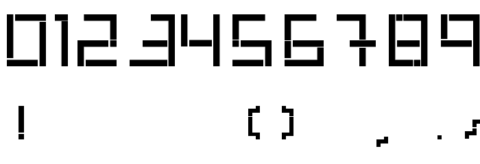 Tetris Mania Type Font OTHER CHARS