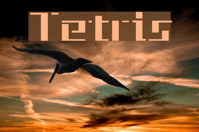 Tetris Font examples