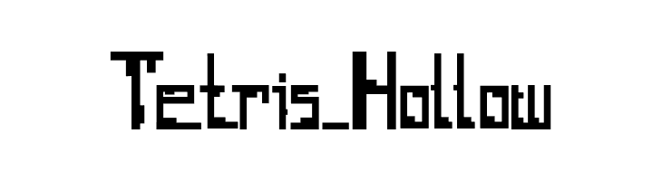 Tetris_Hollow  नि: शुल्क फ़ॉन्ट्स डाउनलोड