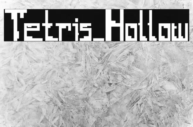 Tetris_Hollow Font examples