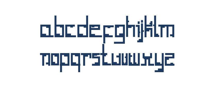 Tetris_Hollow Lowercase