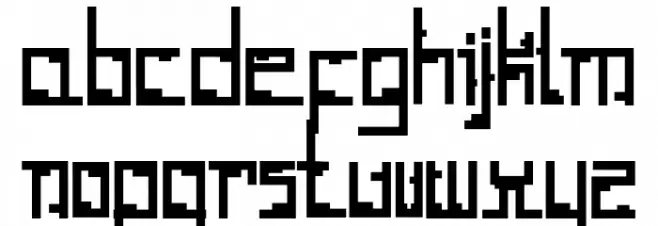Tetris_Hollow फ़ॉन्ट लोअरकेस