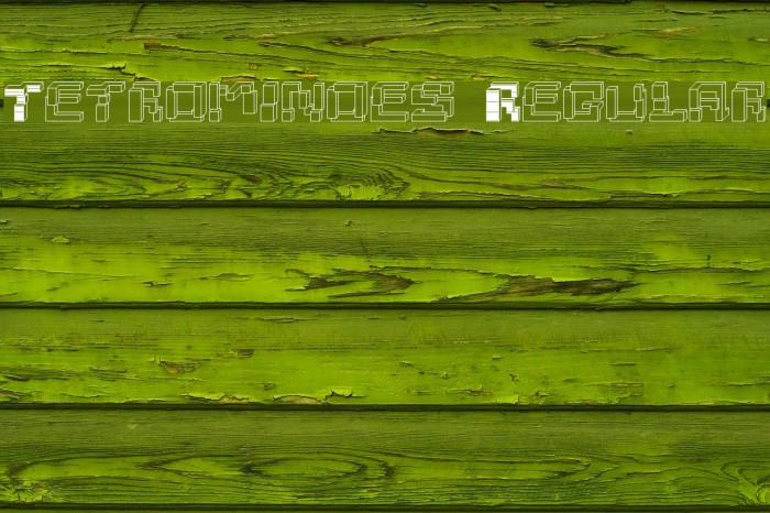 Tetrominoes Regular Font examples