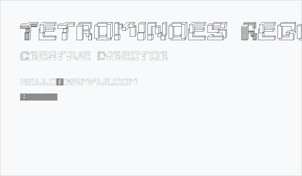 Tetrominoes Regular Business Card