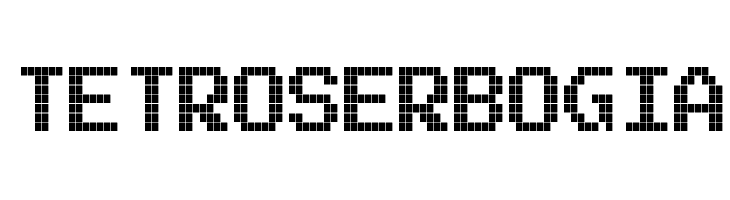Tetroserbogia  Frei Schriftart Herunterladen
