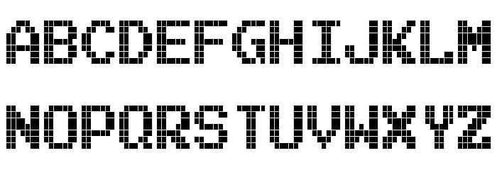 Tetroserbogia Font LOWERCASE