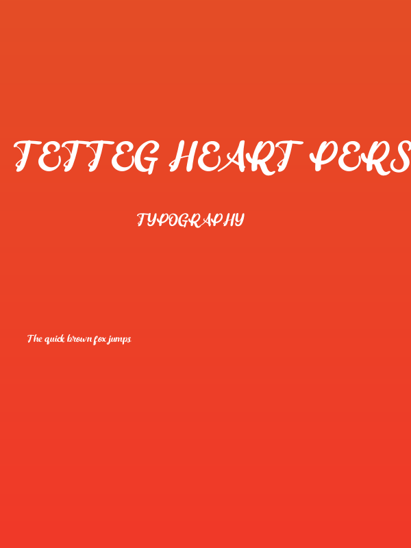 Tetteg Heart Personal Use Poster