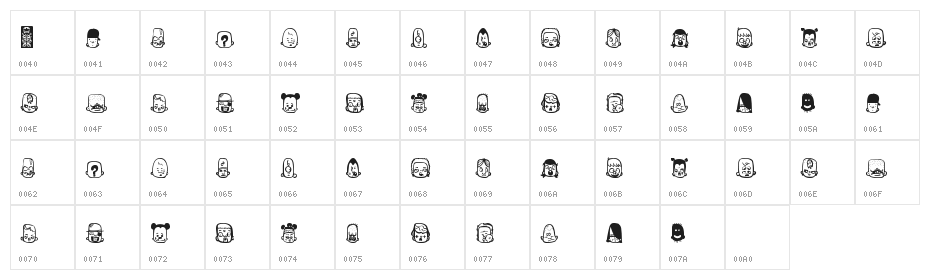 Teubé2 Character Map