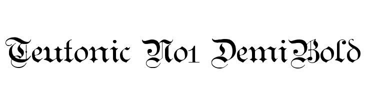Teutonic No1 DemiBold Font