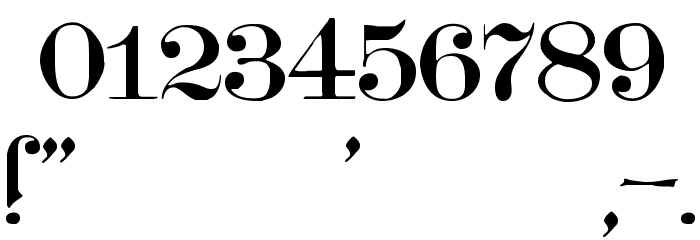 Teutonic No1 DemiBold Font OTHER CHARS