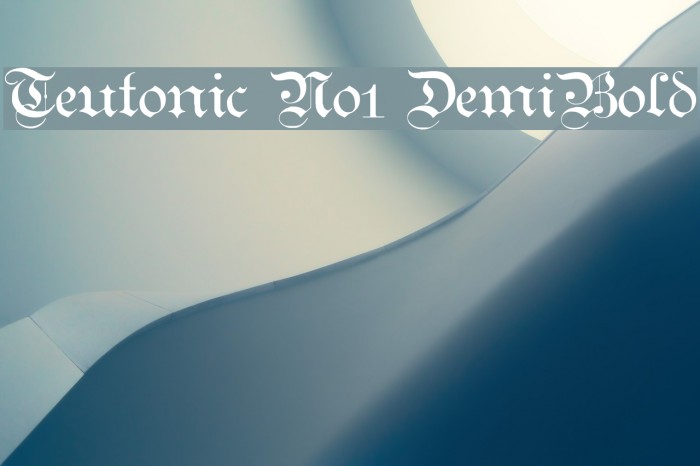 Teutonic No1 DemiBold Font examples