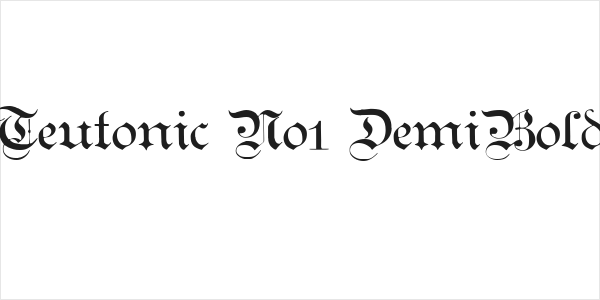 Teutonic No1 DemiBold Logo