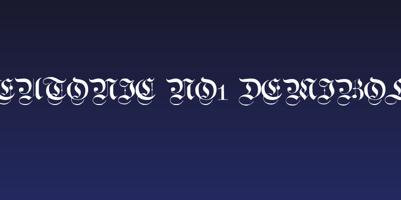 Teutonic No1 DemiBold Social Header