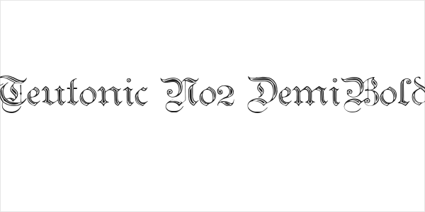 Teutonic No2 DemiBold Logo