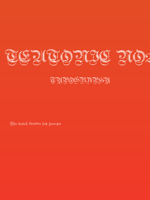 Teutonic No2 DemiBold Poster