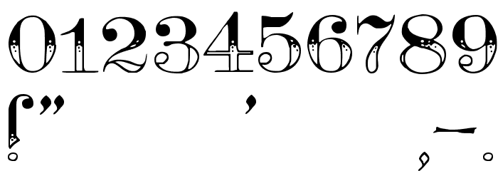 Teutonic No3 DemiBold Font OTHER CHARS