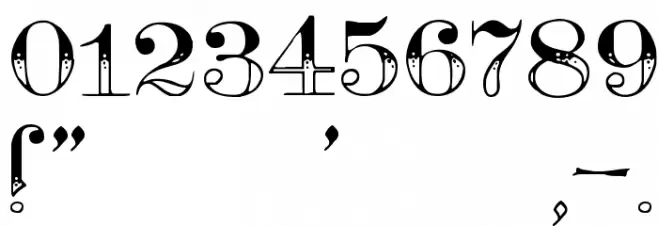 Teutonic No3 DemiBold Font OTHER CHARS