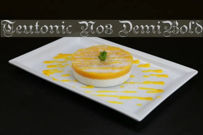 Teutonic No3 DemiBold Example 3