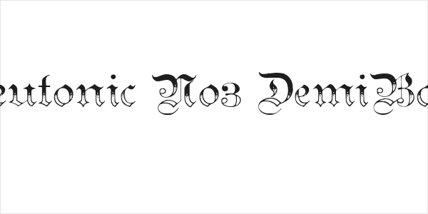 Teutonic No3 DemiBold Logo