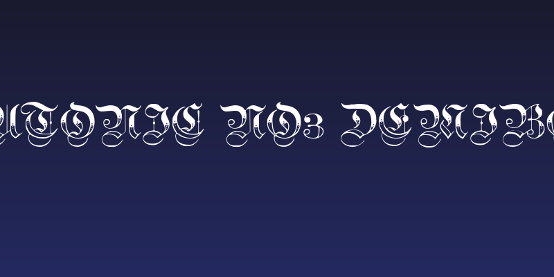 Teutonic No3 DemiBold Social Header