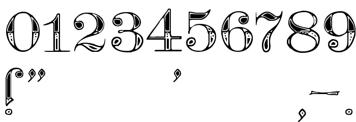 Teutonic No4 DemiBold Fonte OUTROS PERSONAGENS