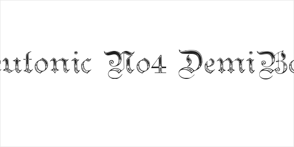 Teutonic No4 DemiBold Logo