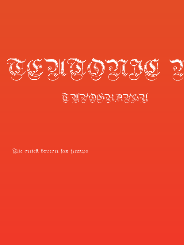 Teutonic No4 DemiBold Poster