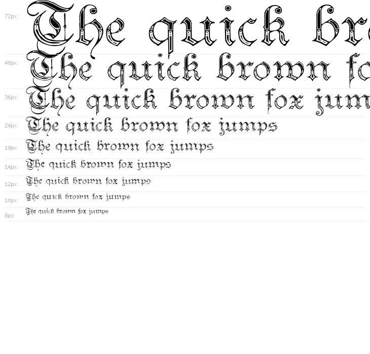 Teutonic No4 DemiBold Waterfall