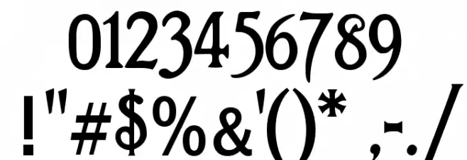 Teutonic Font OTHER CHARS