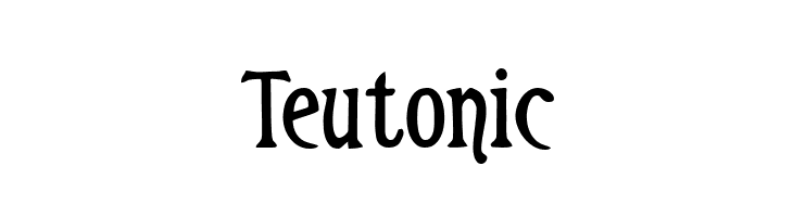 Teutonic  font caratteri gratis