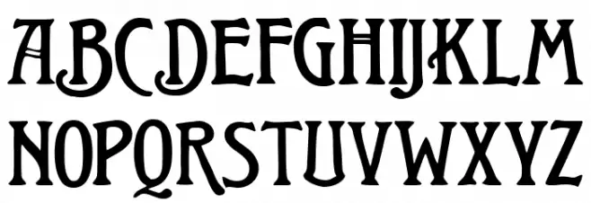 Teutonic Font Litere mari