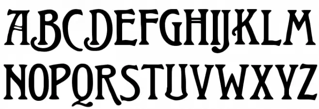 Teutonic Font Litere mari