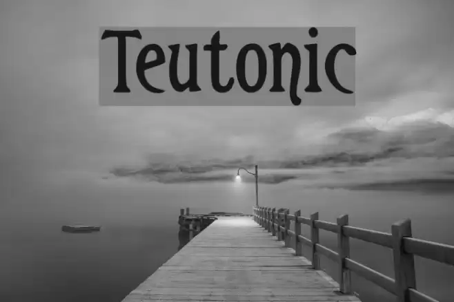 Teutonic Font examples