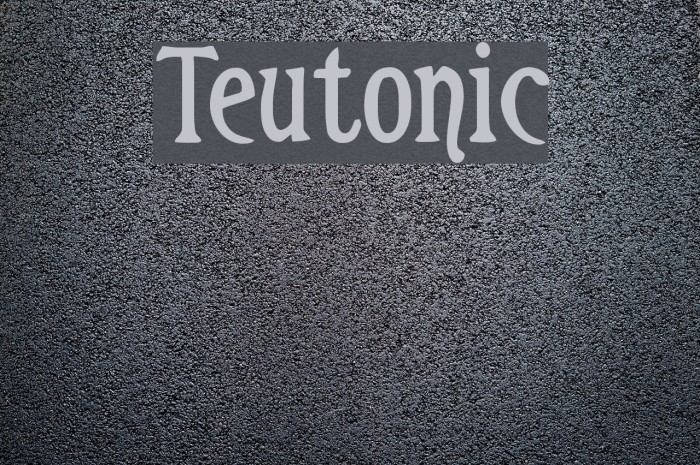 Teutonic Font examples