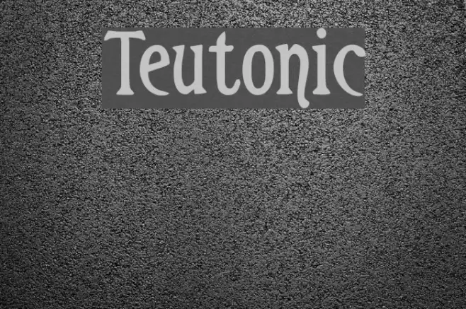 Teutonic Font examples