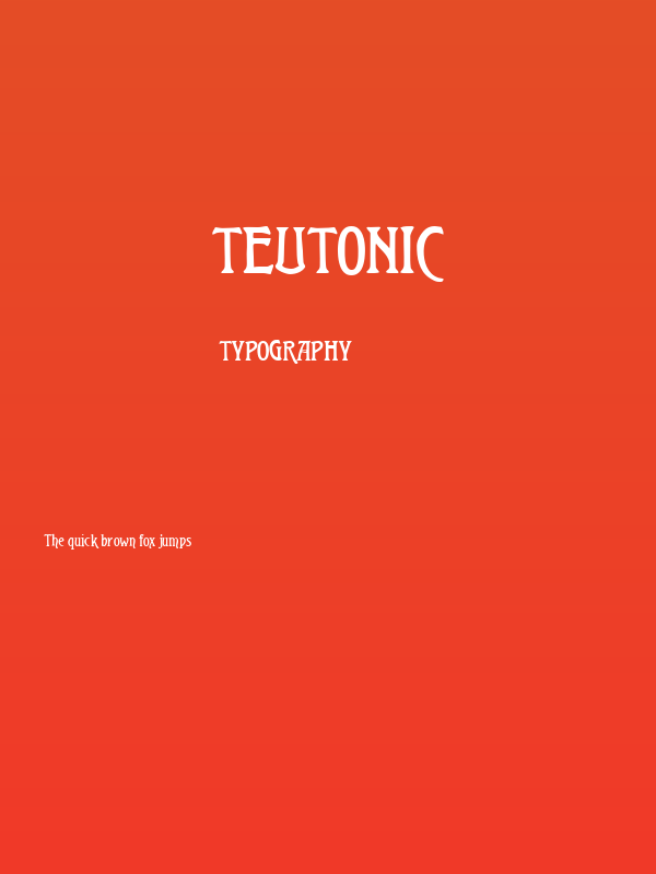 Teutonic Poster