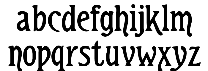Teutonic Font LOWERCASE
