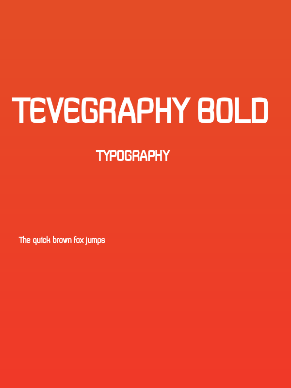 Tevegraphy Bold Poster