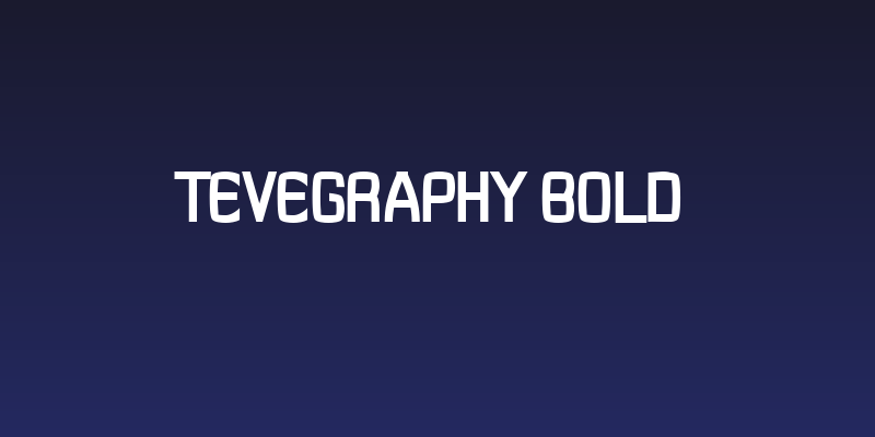 Tevegraphy Bold Social Header