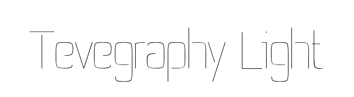Tevegraphy Light Font