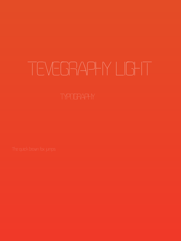 Tevegraphy Light Poster