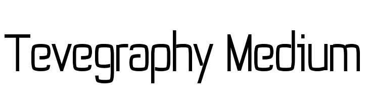 Tevegraphy Medium  baixar fontes gratis