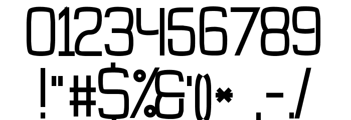 Tevegraphy Medium Font OTHER CHARS