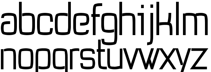 Tevegraphy Medium Font LOWERCASE