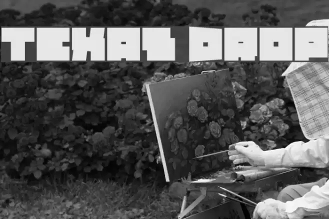 Texas Drop Font examples