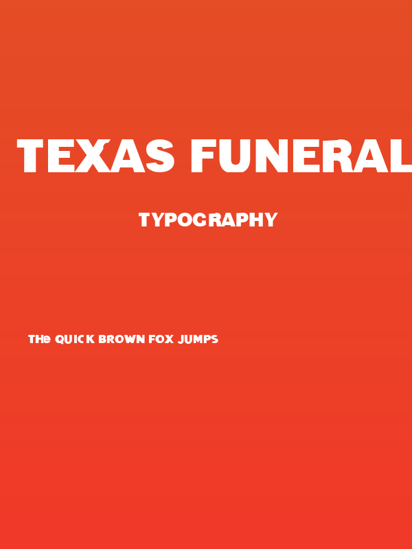Texas Funeral Poster