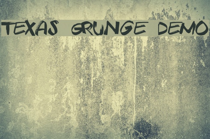 Texas Grunge Demo Font examples
