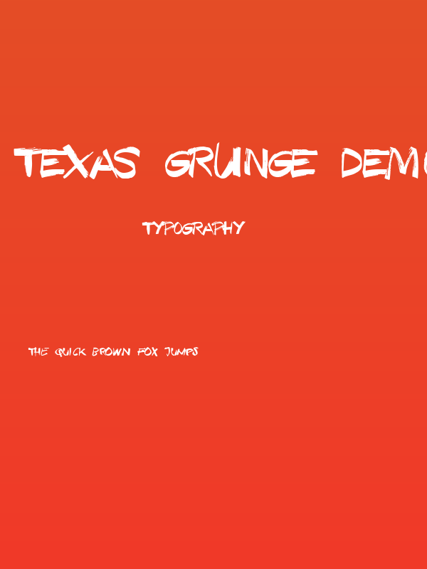 Texas Grunge Demo Poster